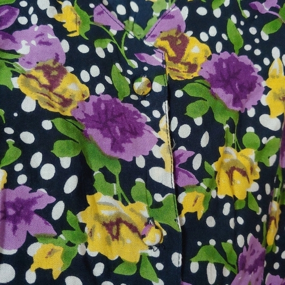 Design Lab Purple Floral Dress, XS - Picture 11 of 16